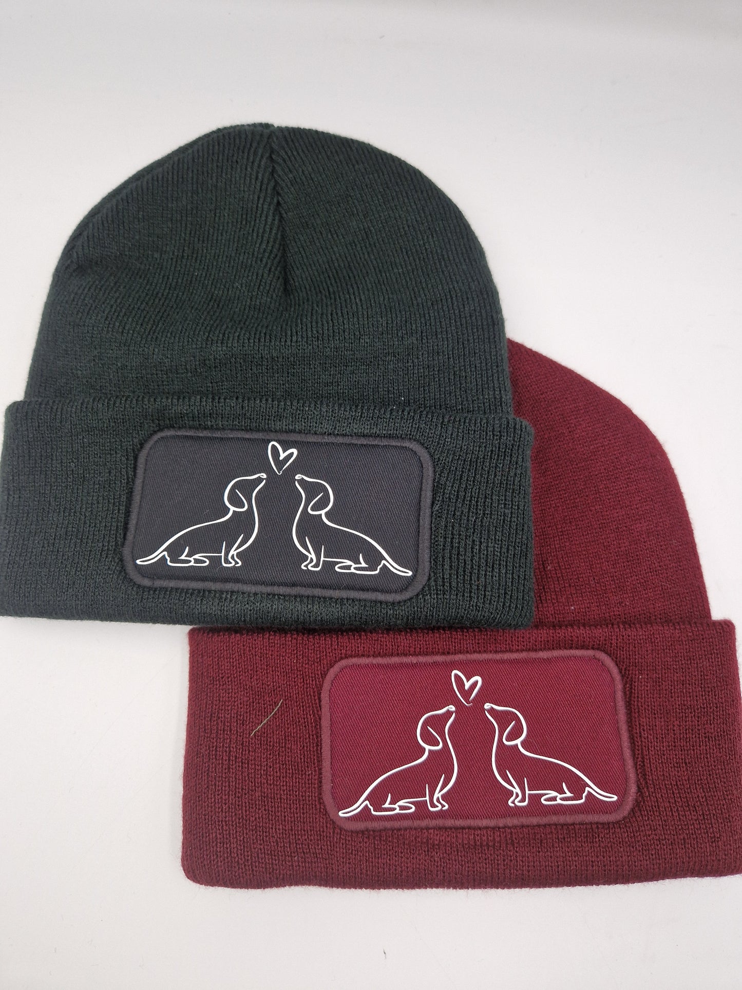 Wintermütze mit Dackel