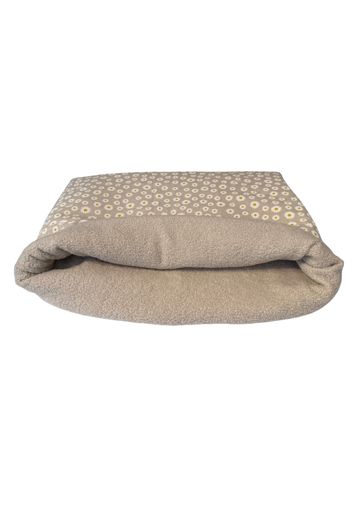 Kuschelnest S Gänseblümchen/Teddy Beige