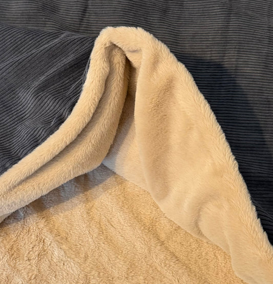 Kuschelnest L grau/beige