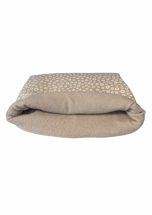 Kuschelnest S Gänseblümchen/Teddy Beige